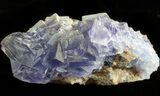 Blue, Fluorite Crystal Cluster - China #45920-1